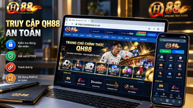 Link vào nhà cái QH88 chính thức được đại lý QH88 CASINO kiểm duyệt nghiêm ngặt
