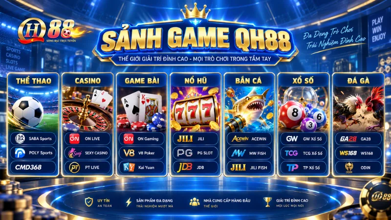 Trải nghiệm sảnh GAME QH88 an toàn và minh bạch