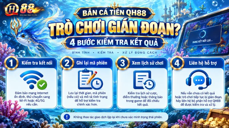 Cách xử lý khi không thấy kết quả hoặc trò chơi bị gián đoạn
