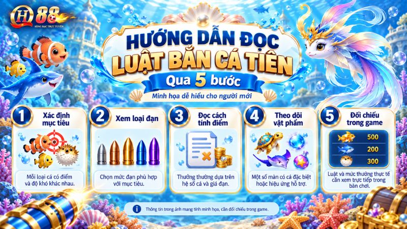 Hướng dẫn đọc luật Bắn cá Tiên qua 5 bước